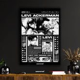 Levi Ackerman Attack on Titan Manga Style Poster